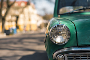 Green Restored Classic Car